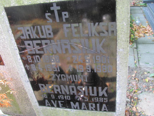 Feliksa Bernasiuk 1901 Elbląg - Grobonet - Wyszukiwarka osób pochowanych