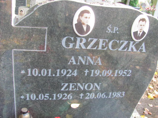 Anna Grzeczka 1924 Elbląg - Grobonet - Wyszukiwarka osób pochowanych