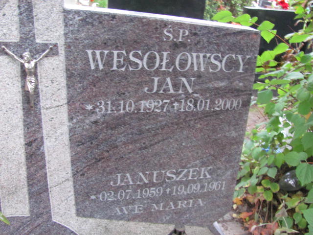 Jan   Bogusław Wesołowski 1959 Elbląg - Grobonet - Wyszukiwarka osób pochowanych