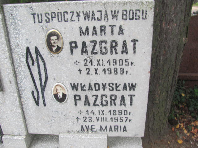 Marta Pazgrat 1905 Elbląg - Grobonet - Wyszukiwarka osób pochowanych