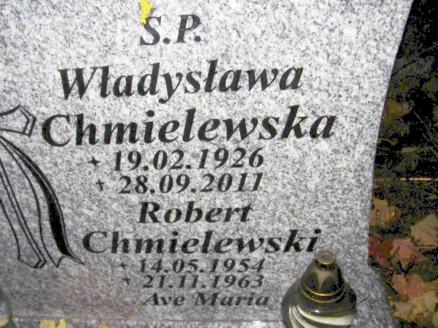 Robert Chmielewski 1954 Elbląg - Grobonet - Wyszukiwarka osób pochowanych