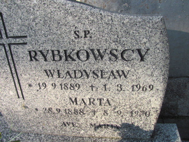 Władysław Rybkowski 1889 Elbląg - Grobonet - Wyszukiwarka osób pochowanych