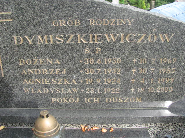 Bożena Dymiszkiewicz 1950 Elbląg - Grobonet - Wyszukiwarka osób pochowanych