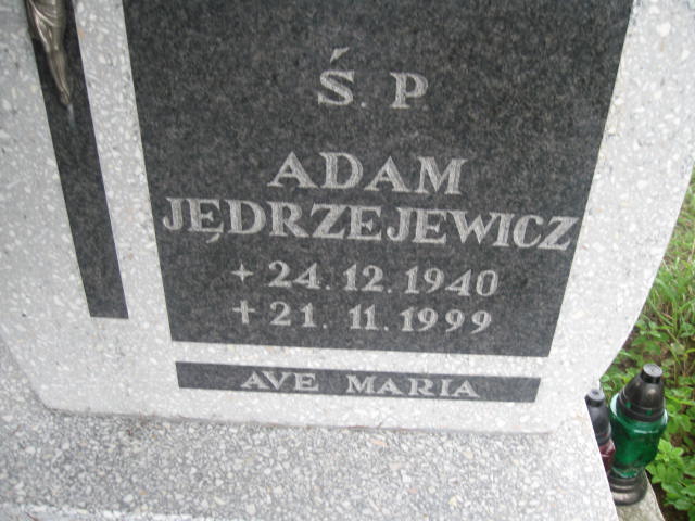 Adam Jan Jędrzejewicz 1940 Elbląg - Grobonet - Wyszukiwarka osób pochowanych