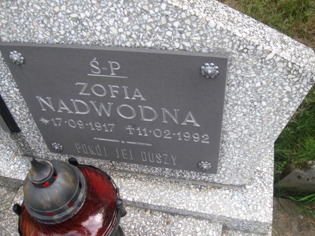 Zofia Nadwodna 1917 Elbląg - Grobonet - Wyszukiwarka osób pochowanych