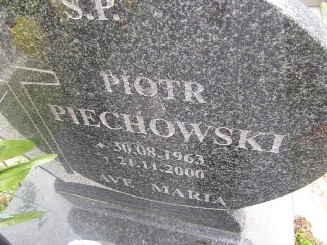 Piotr Piechowski 1963 Elbląg - Grobonet - Wyszukiwarka osób pochowanych