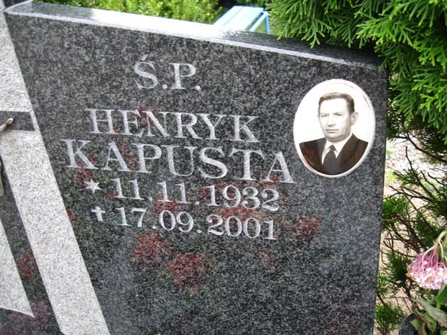 Henryk Kapusta 1932 Elbląg - Grobonet - Wyszukiwarka osób pochowanych