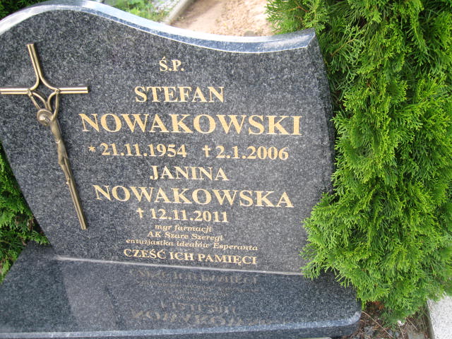 Stefan Nowakowski 1954 Elbląg - Grobonet - Wyszukiwarka osób pochowanych