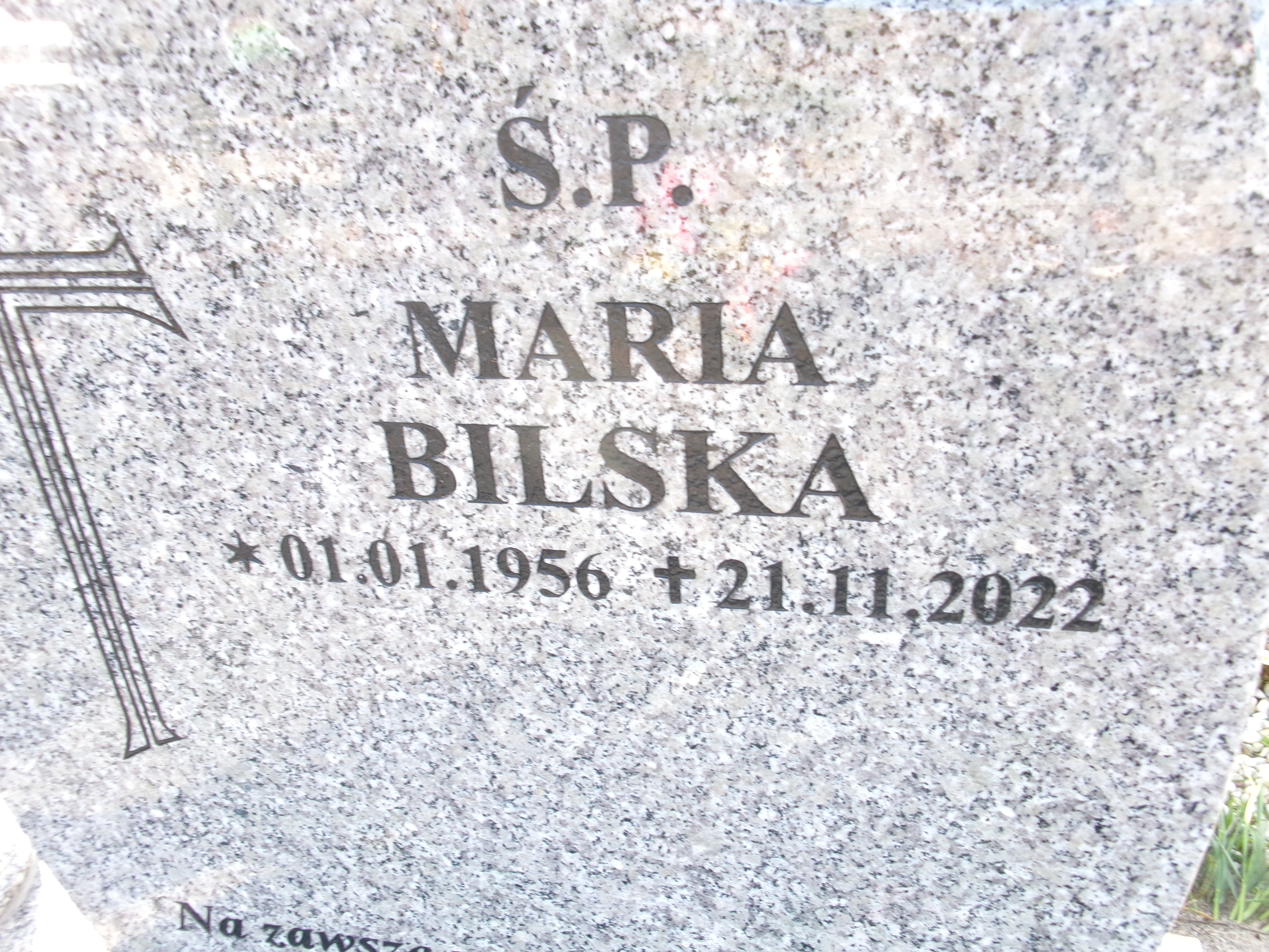 Maria Bilska 1956 Elbląg - Grobonet - Wyszukiwarka osób pochowanych