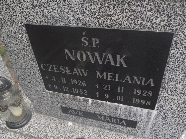 Melania Nowak 1928 Elbląg - Grobonet - Wyszukiwarka osób pochowanych