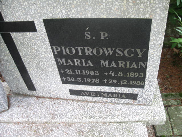 Maria Piotrowska 1903 Elbląg - Grobonet - Wyszukiwarka osób pochowanych