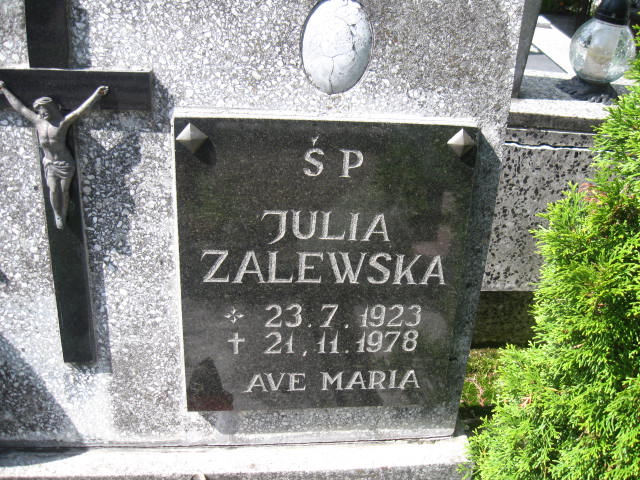 Julia Zalewska 1923 Elbląg - Grobonet - Wyszukiwarka osób pochowanych